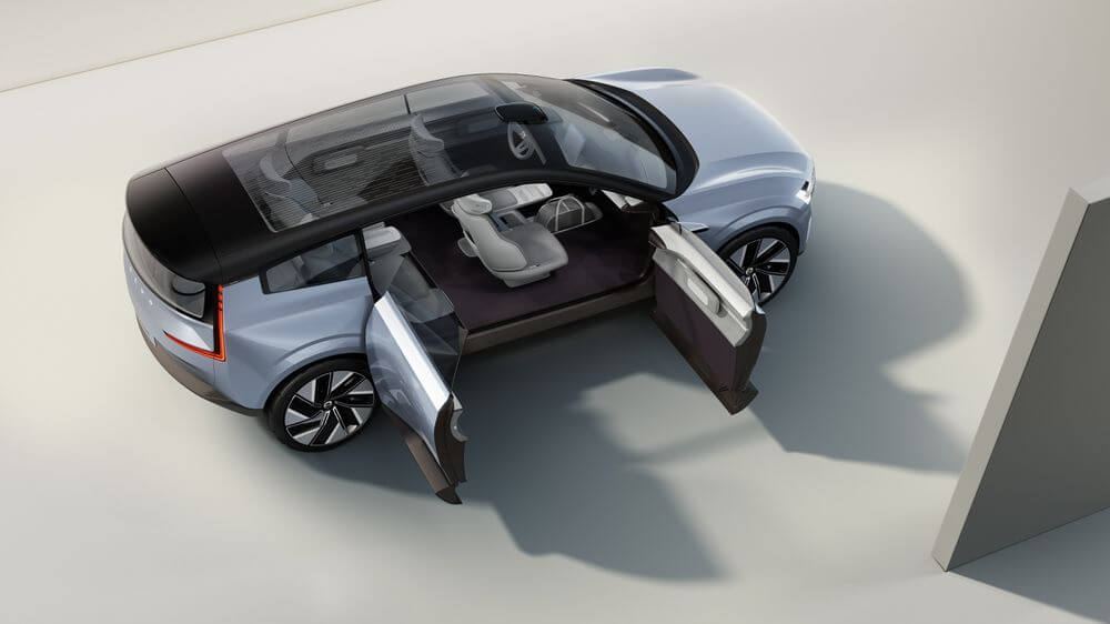 أبواب سيارة فولفو Concept Recharge - مفهوم السيارات الكهربائية
