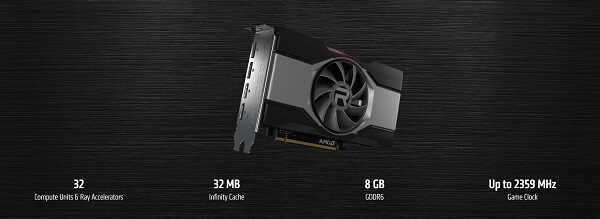 بطاقة رسومات - AMD Radeon RX 6600 XT