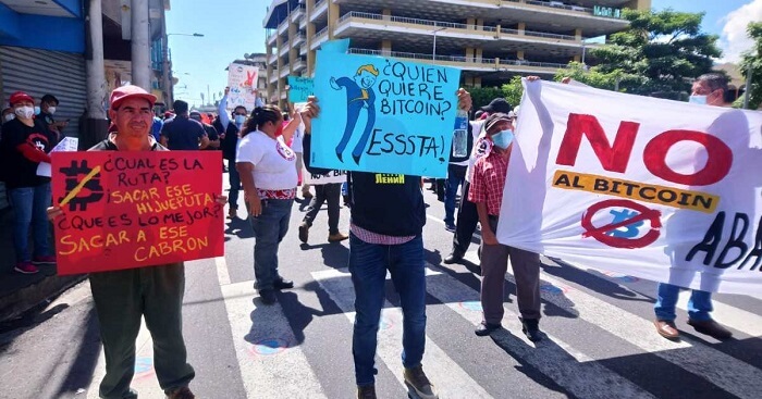 احتجاجات ضد البيتكوين - مدينة تعتمد على البيتكوين في السلفادور