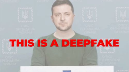 فيديو تزييف عميق - فيديو deepfake للرئيس الأوكراني