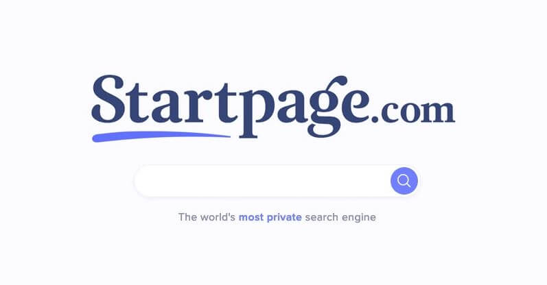 محرك Startpage - محرك بحث بدون قيود