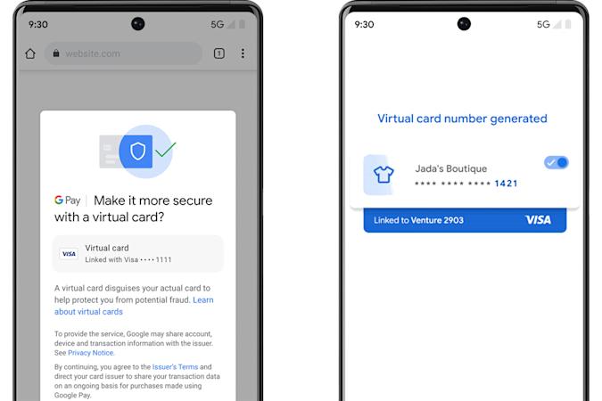 ميزة بطاقات ائتمان افتراضية - Google I/O 2022