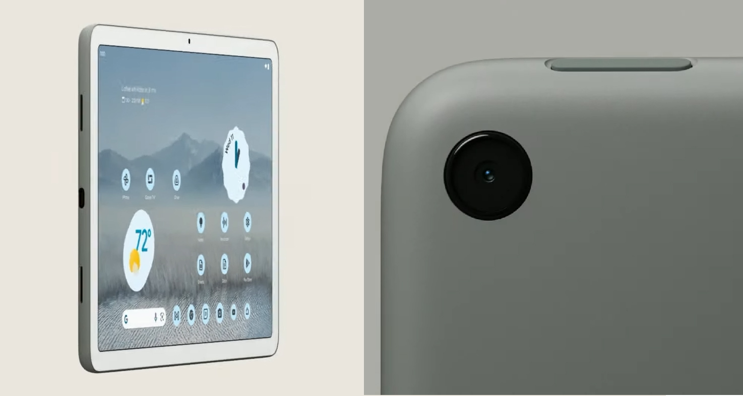 تصميم لوحي Pixel والكاميرا الخلفية - Pixel Tablet