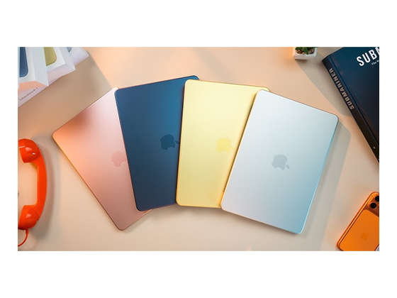 ألوان MacBook Neo — Silver وBlush وCitrus وIndigo