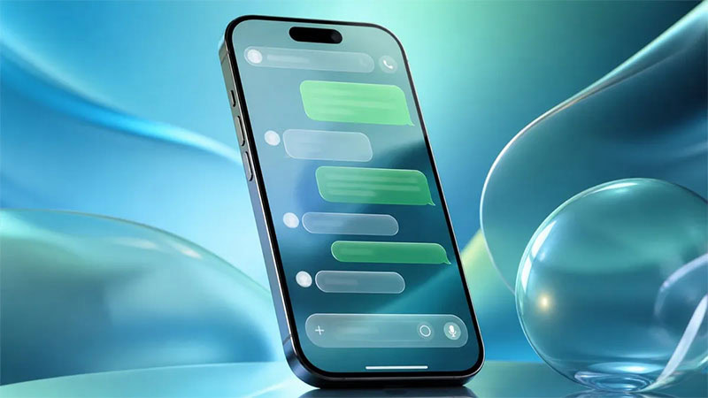 تصميم واتساب يتحول إلى الزجاج السائل على iOS