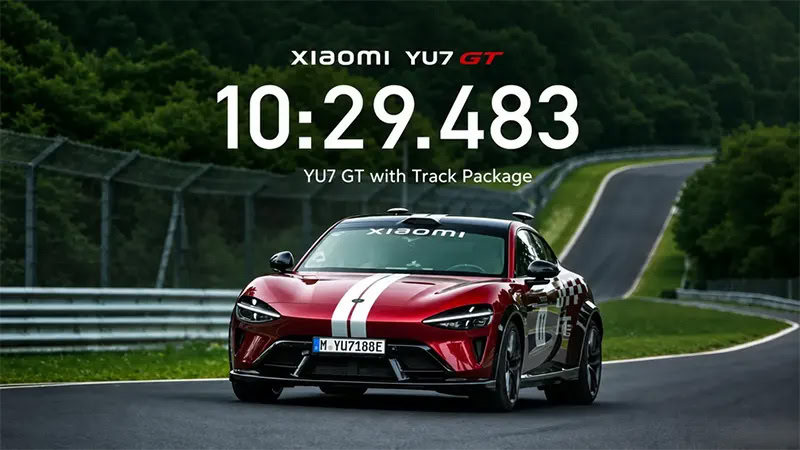 سيارة Xiaomi YU7 GT تقطع أشد حلبات السباق-ضراوةً في ألمانيا بدون سائق ودون ارتكاب أي أخطاء