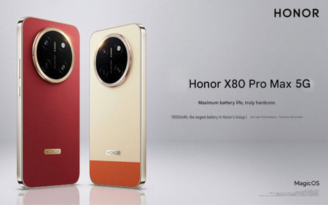 شركة HONOR تكشف عن هاتف HONOR X80 Pro-Max في الصين ببطارية 11000 مللي أمبير