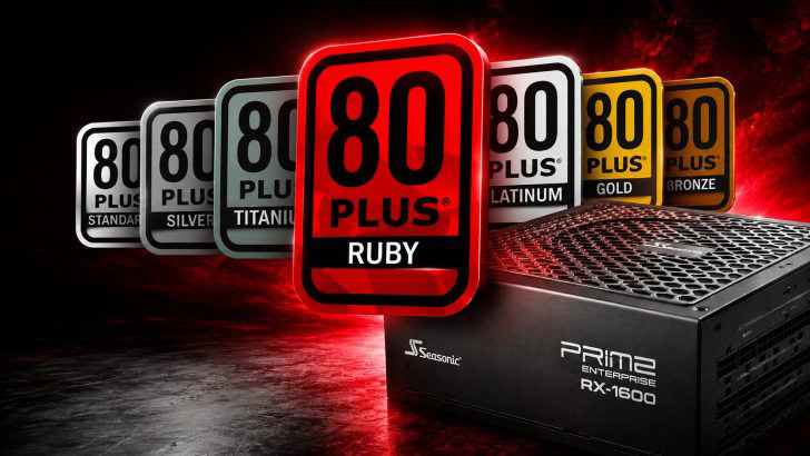أول مزود طاقة في العالم من Seasonic حاصل على شهادة 80 Plus Ruby