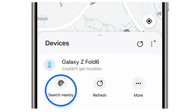 البحث عن الأجهزة-القريبة في هواتف Samsung Galaxy