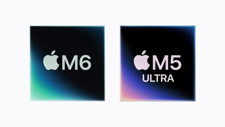 شركة Apple تعلن عن شريحتي M6 M5 Ultra